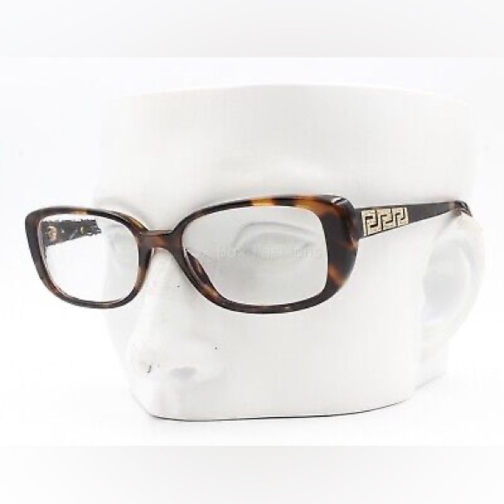 Versace Tortoise Shell Glasses with Gold Accents